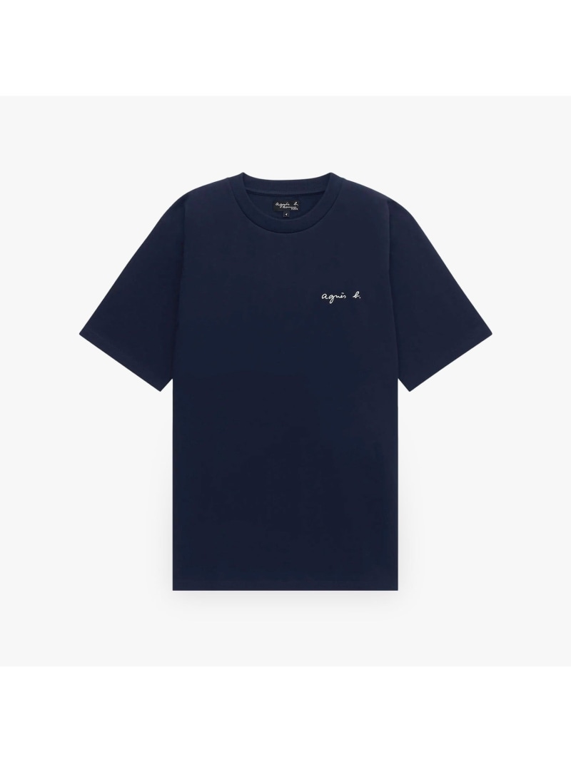 樂天商城 - JEJ3 TS ロゴTシャツ agnes b. HOMME アニエスベー トップス カットソー・Tシャツ ネイビー【送料無料】[Rakuten Fashion]