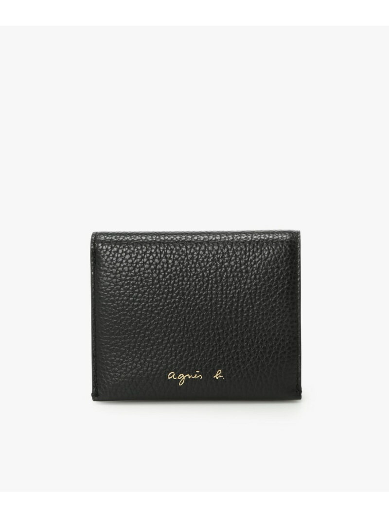 ✨美品✨アニエスベー 二つ折り財布 レザー 黒 ラウンドジップ ゴールド ロゴ 楽天市場】アニエスベー 財布 二つ折り(レディース財布|財布