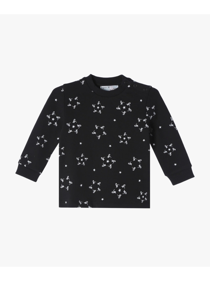 Rakuten - 【SALE／50%OFF】【Outlet】M458 L TS ベビー Tシャツ agnes b. ENFANT アニエスベー トップス カットソー・Tシャツ ブラック【RBA_E】【送料無料】[Rakuten Fashion]