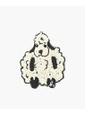 AC47 E BROOCH キッズ ブローチB. agnes b. ENFANT アニエスベー アクセサリー・腕時計 ブローチ・コサージュ・バッジ ベージュ[R...