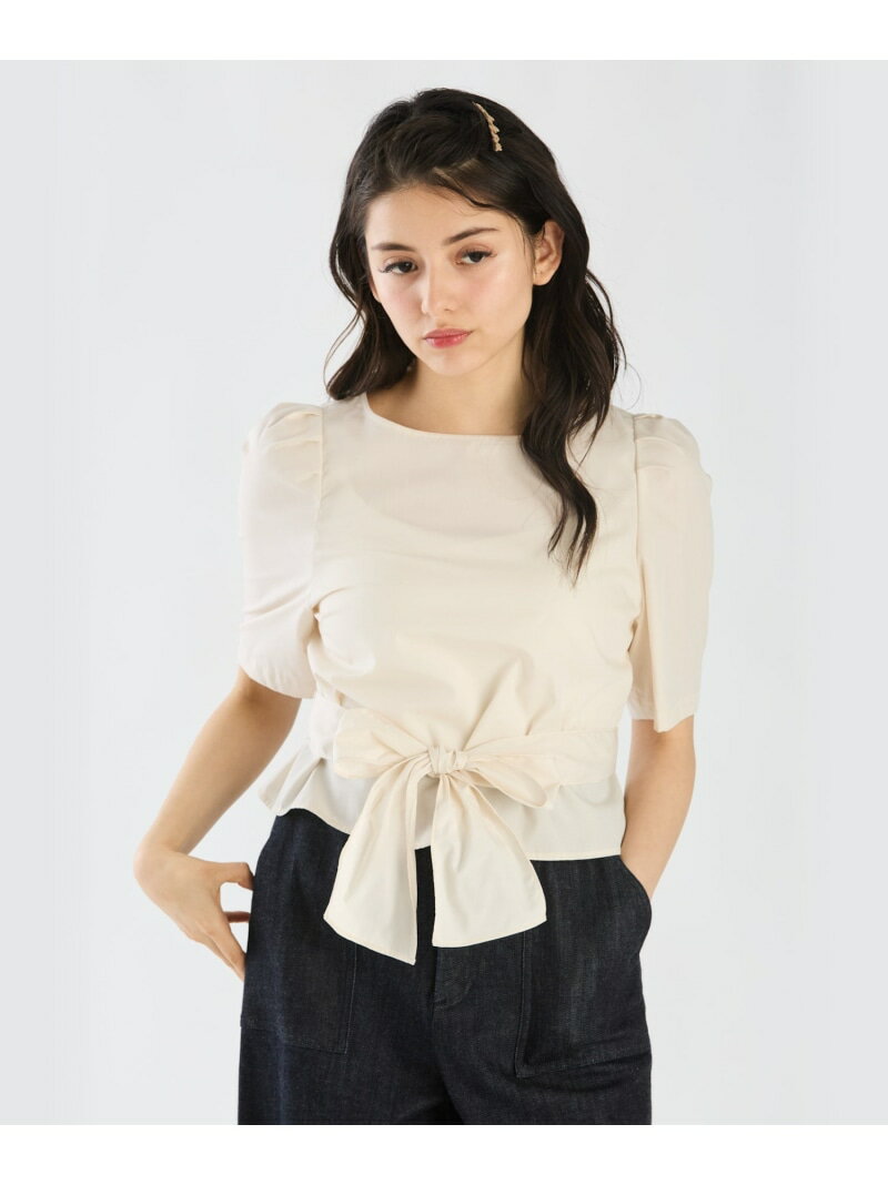 【SALE／55%OFF】リボンブラウスプルオーバー To b. by agnes b. アニエスベー トップス シャツ・ブラウス ベージュ【RBA_E】【送料無料】[Rakuten Fashion]