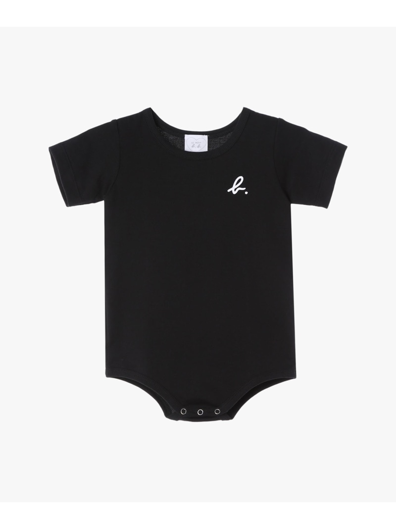 ベビー ロゴ コットン 半袖 ボディスーツ 2枚組 agnes b. ENFANT アニエスベー マタニティウェア・ベビー用品 ロンパース・カバーオール ブラック【送料無料】[Rakuten Fashion] 3