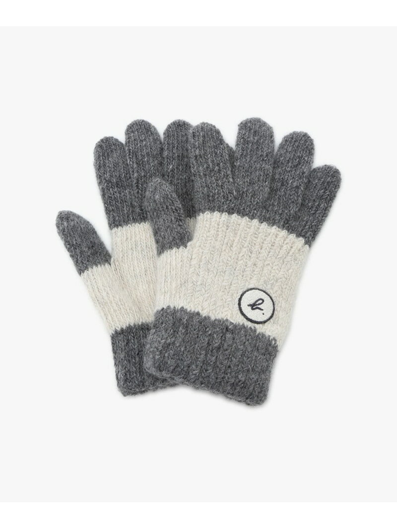 キッズ "b." ロゴ グローブ agnes b. ENFANT アニエスベー ファッション雑貨 手袋 ベージュ【送料無料..