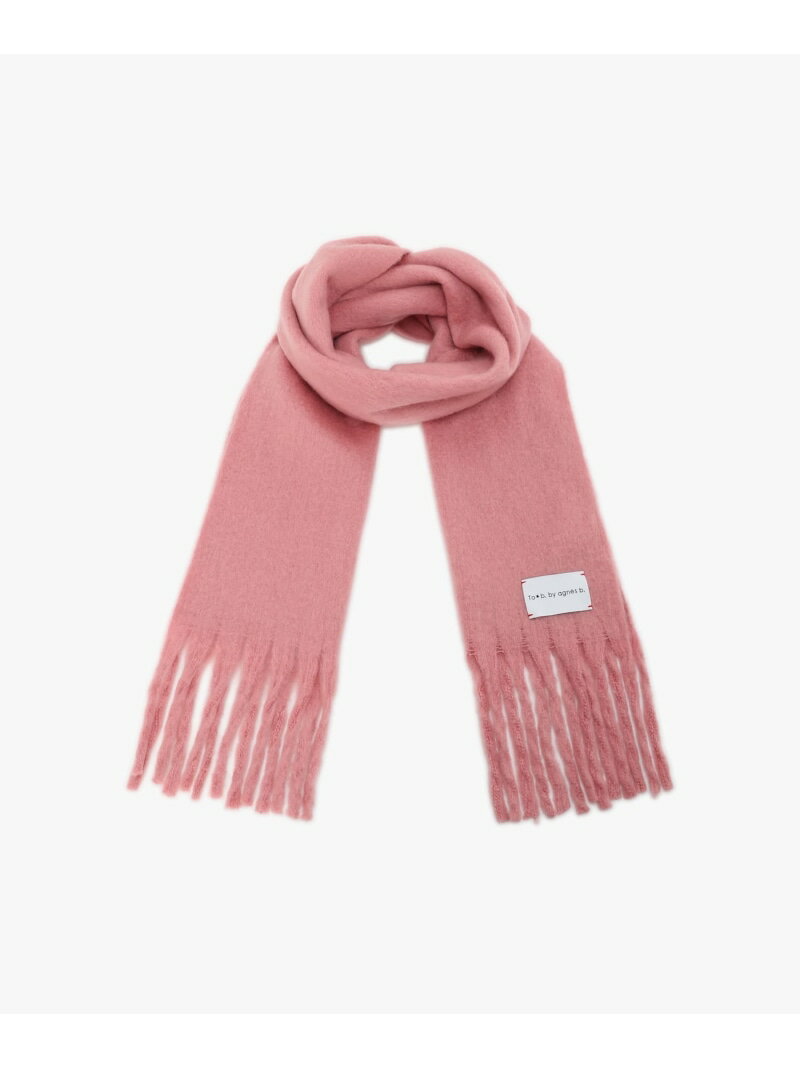 カラーストール To b. by agnes b. アニエスベー ファッション雑貨 マフラー・ストール・ネックウォーマー ピンク【送料無料】[Rakuten Fashion]のサムネイル