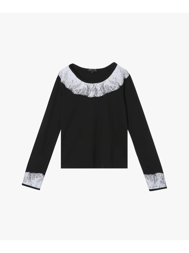 Tシャツ agnes b. FEMME アニエスベー トップス カットソー・Tシャツ ブラック【送料無料】[Rakuten Fashion]