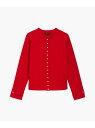 M001 CARDIGAN カーディガンプレッション agnes b. FEMME アニエスベー トップス カーディガン レッド【送料無料】[Rakuten F...