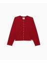 アニエスベー カーディガン レディース M001 CARDIGAN カーディガンプレッション [Made in France] agnes b. FEMME アニエスベー トップス カーディガン レッド【送料無料】[Rakuten Fashion]