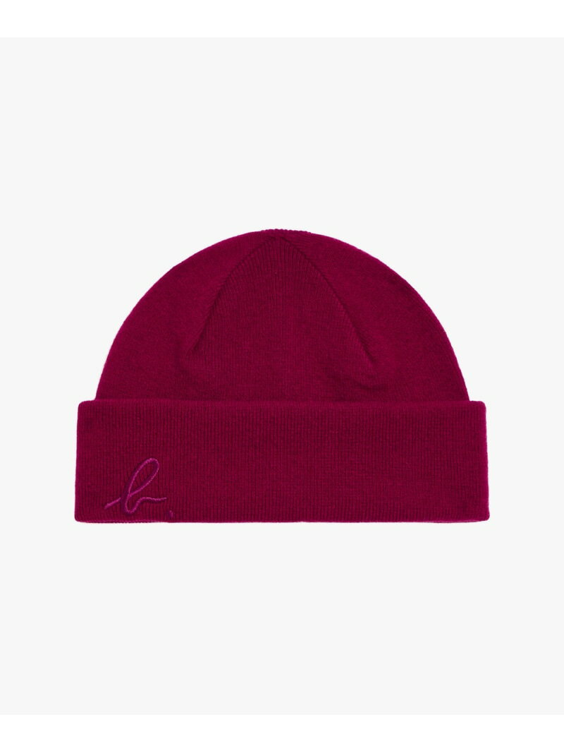 メンズ "b."ロゴ 刺繍 ウール ニット ビーニー "Vincent" agnes b. HOMME アニエスベー 帽子 ニット帽・ビーニー レッド【送料無料】[Rakuten Fashion]