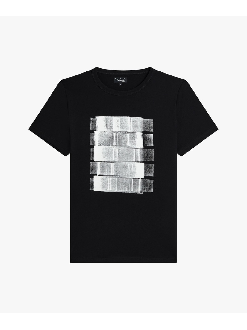 メンズ プリント オーガニックコットン 半袖 アーティスト Tシャツ 