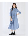 WX40 ROBE コットンフラワーレースワンピース To b. by agnes b. アニエスベー ワンピース・ドレス シャツワンピース ブルー【送料無料】...