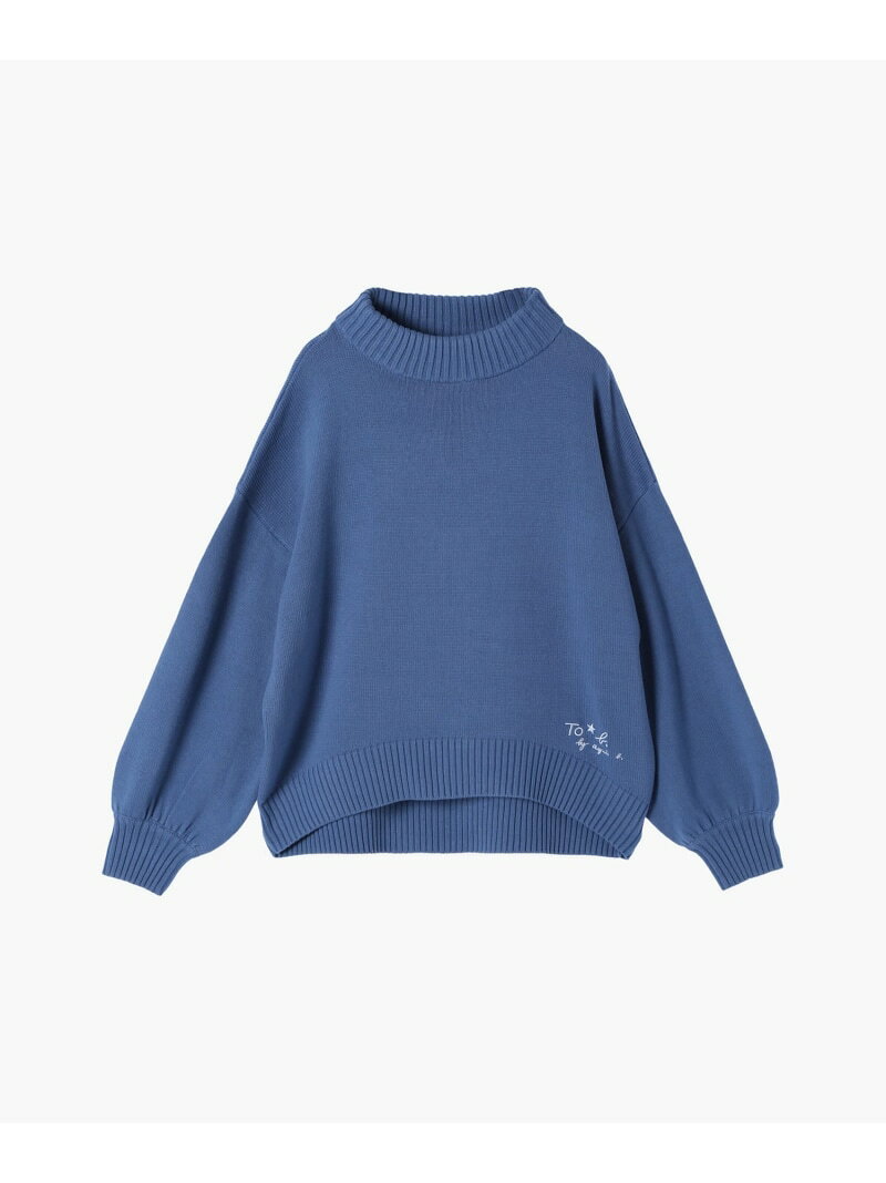 樂天商城 - ソフトニット プルオーバー To b. by agnes b. アニエスベー トップス ニット ネイビー【送料無料】[Rakuten Fashion]