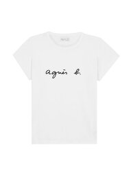 S137 TS ロゴTシャツ agnes b. FEMME アニエスベー トップス カットソー・Tシャツ ホワイト【送料無料】[Rakuten Fashion]