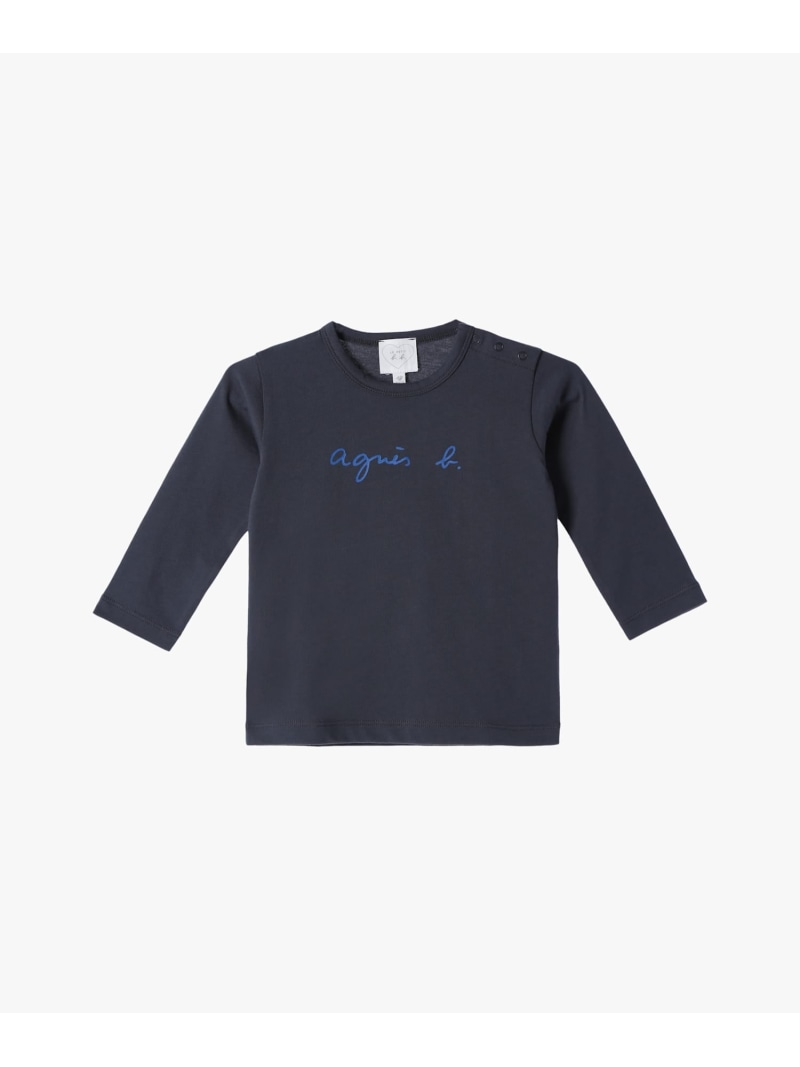【SALE／30%OFF】S137 L TS ベビー ロゴTシャツ agnes b. ENFANT アニエスベー トップス カットソー・Tシャツ グレー【RBA_E】【送料無料】[Rakuten Fashion]のサムネイル
