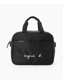 GL11 E BAG ロゴ2way通園バッグ agnes b. アニエスベー バッグ その他のバッグ ブラック【送料無料】[Rakuten Fashion]