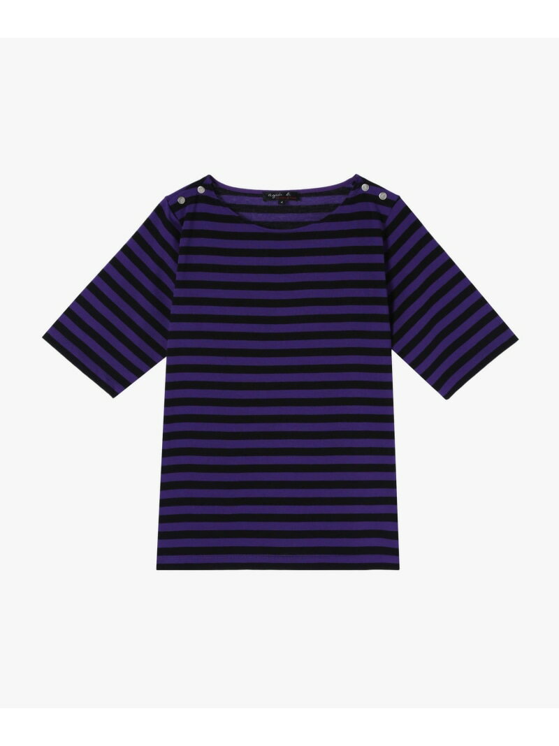 J008 TS CANCALE Tシャツ agnes b. FEMME アニエスベー トップス カットソー・Tシャツ ブラック