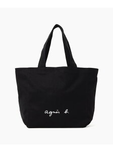 WEB限定 GO03-01 ロゴトートバッグ agnes b. VOYAGE アニエスベー バッグ トートバッグ ブラック【送料無料】[Rakuten Fashion]