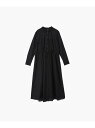 WX40 ROBE コットンフラワーレースワンピース To b. by agnes b. アニエスベー ワンピース・ドレス シャツワンピース ブラック【送料無料...