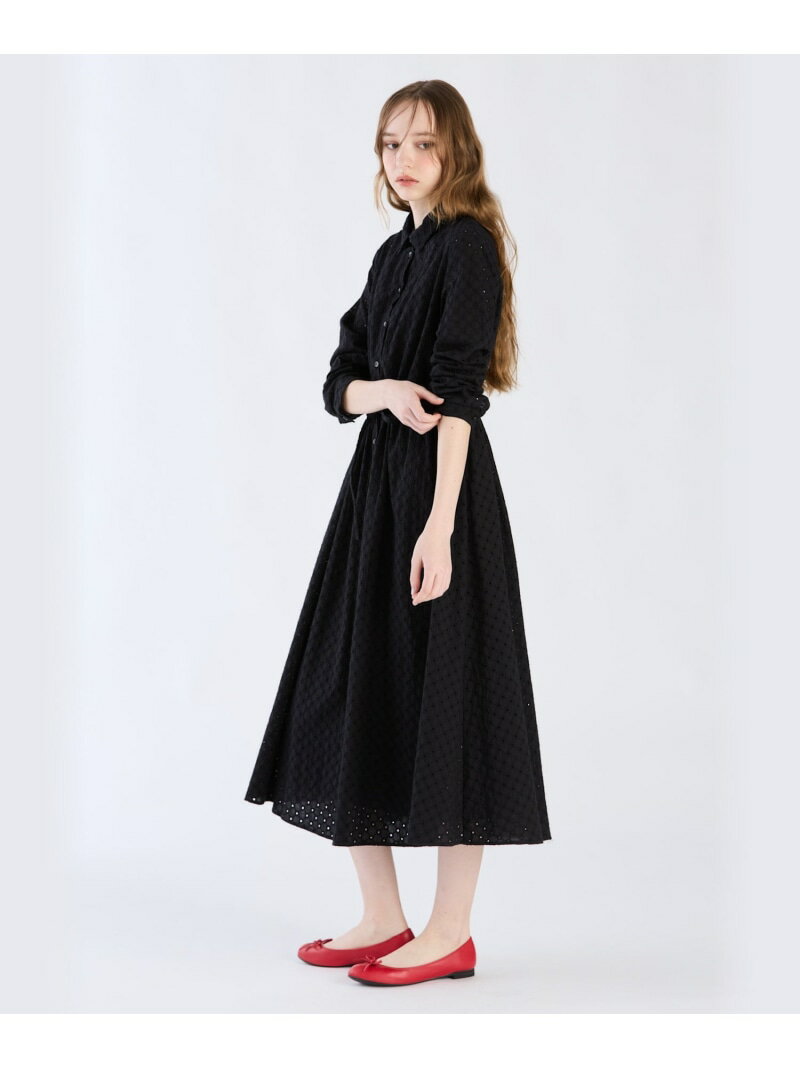 【SALE／30%OFF】コットンフラワーレースワンピース To b. by agnes b. アニエスベー ワンピース・ドレス シャツワンピース ブラック【RBA_E】【送料無料】[Rakuten Fashion]