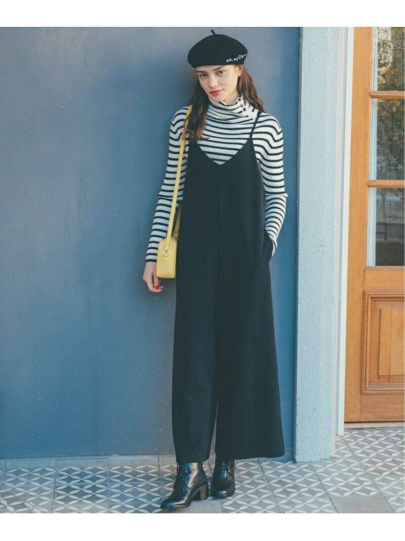 [Rakuten Fashion]To b. by agnes b./(W)WQ07 サロペット To b. by agnes b. アニエスベー パンツ/ジーンズ サロペット/オールインワン ブラック ブラウン【送料無料】