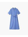 WX34 ROBE ドビーストライプシャツドレス To b. by agnes b. アニエスベー ワンピース・ドレス シャツワンピース ブルー【送料無料】[R...