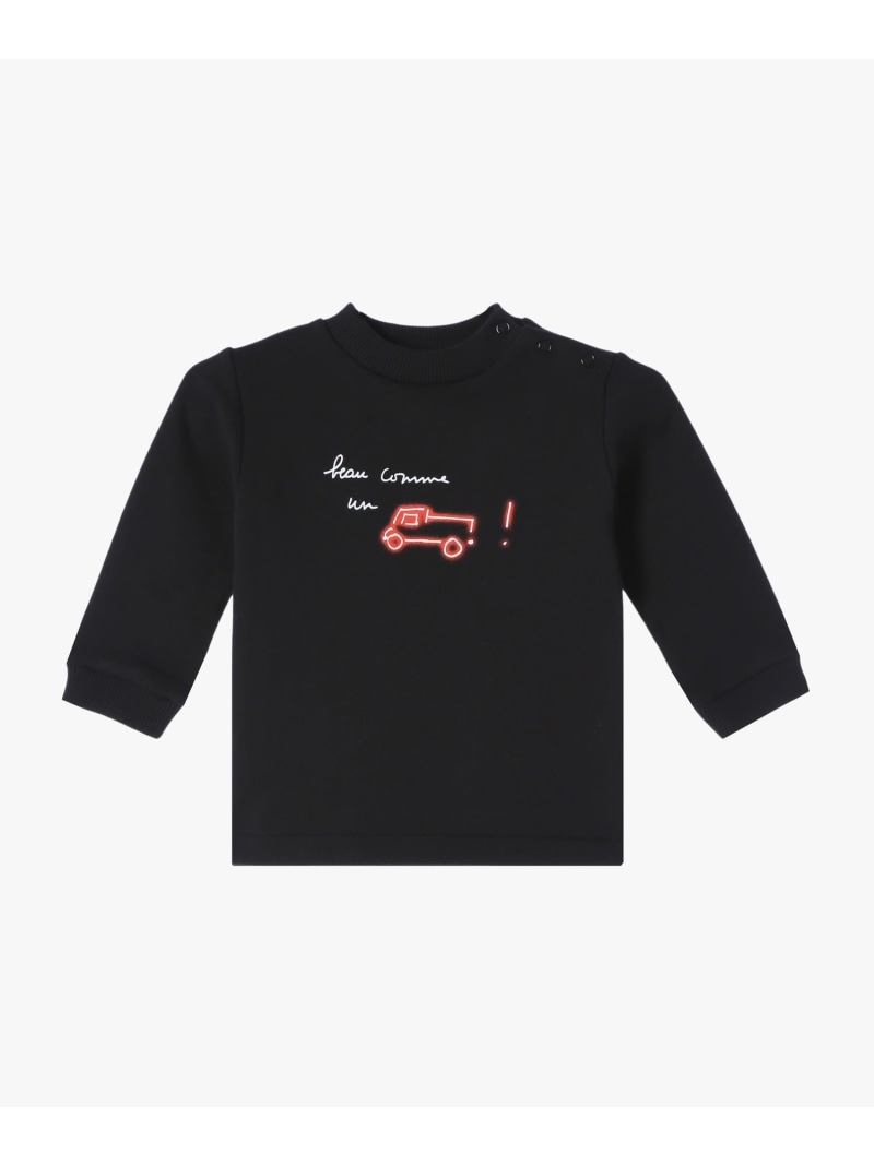 Rakuten - 【SALE／50%OFF】SEQ2 L SWEAT ベビー スウェット agnes b. ENFANT アニエスベー トップス その他のトップス ブラック【RBA_E】【送料無料】[Rakuten Fashion]