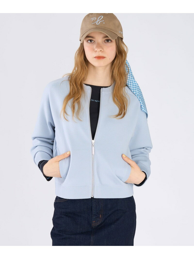 Rakuten - ニット ジップアップ ブルゾン To b. by agnes b. アニエスベー トップス ニット【送料無料】[Rakuten Fashion]
