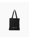 WEB限定 GO03-08 ロゴトートバッグ agnes b. VOYAGE アニエスベー バッグ トートバッグ ブラック【送料無料】[Rakuten Fashion]