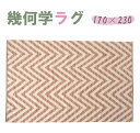 幾何学模様 ラグ 長方形 天然コットン100% W170×D230cm TTR-171C ホットカーペット対応 ラグマット ラグカーペット マット カーペット 北欧 アジアン 西海岸 センターラグ キリム 柄 絨毯 じゅうたん リビング 寝室 子供部屋 玄関(3)