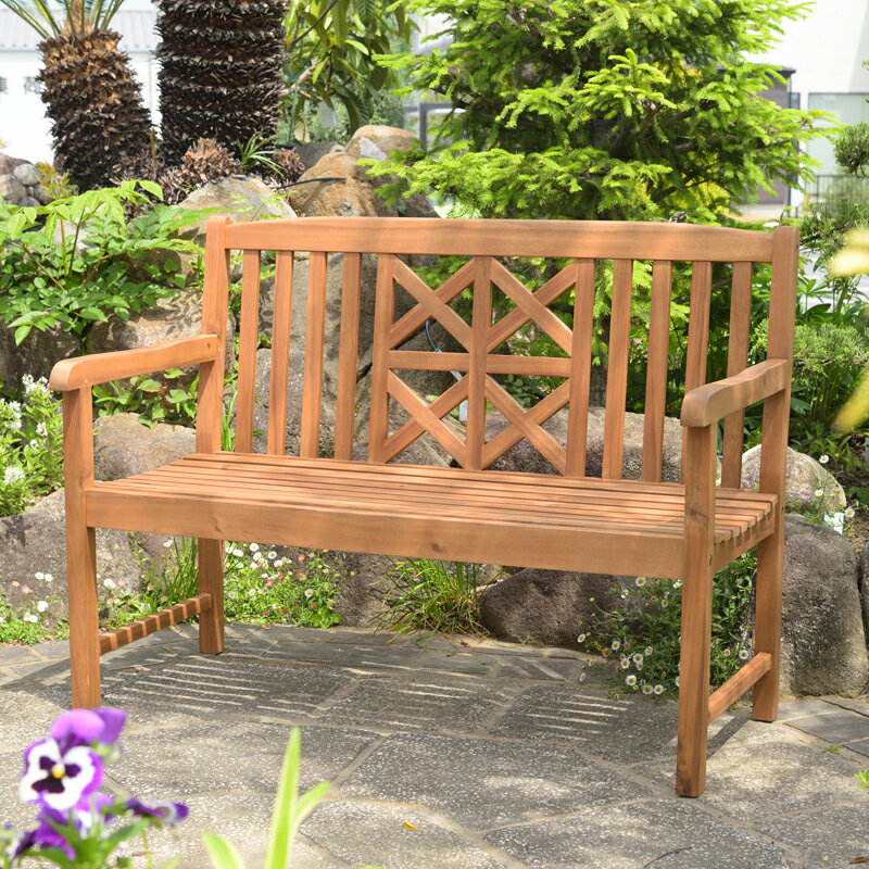 アカシア ガーデン ベンチ NX-934 木製 ウッドベンチ お庭 バルコニー ベランダ チェアー カフェ風 チェア イス 椅子 いす 食卓 ダイニング イーム...