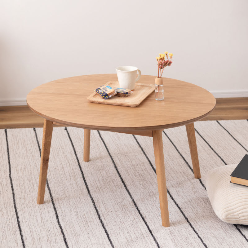 東谷 ラウンドテーブル MTK-442NA 75cm 丸テーブル リビングテーブル テーブル ローテーブル センターテーブル 北欧 幅75cm 木製 天然木 突...