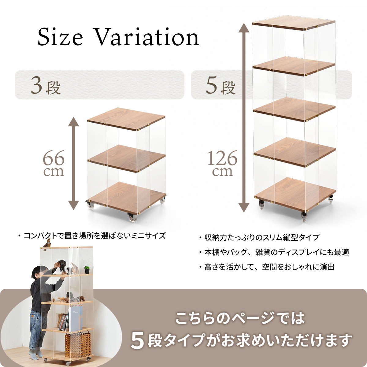 ��������å���5�� ONRC0339 ���㥹�����դ������ץ��å� ��å� ����ץ륹������ ����� �ѷ� ������� ��å� ��������å� Ʃ����å� ���ꥢ��å� �ǥ����ץ쥤��å���45.5cm ����45.5cm �⤵126cm