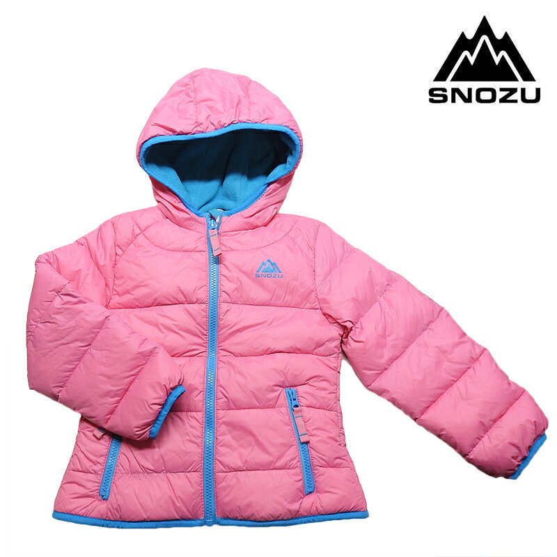 【COSTCO OUTLET】 SNOZU ダウンジャケット ピンク ガールズ 子供服 ベビー服 フリース 上着 コート ジャケット 冬用 100 110 120 130 コストコ アウトレット ブランド 海外 女の子 衣料 衣料品 フォーマル