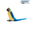 HANSA 3068 アオキコンゴウインコ72 全長：72cm G/B MACAW BH3068 ぬいぐるみ ハンサ クリスマス 誕生日 プレゼント 動物 犬 猫 鳥 う..