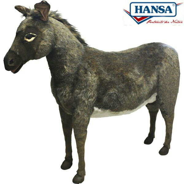 HANSA 3804 ロバ140 全長：140cm DONKEY BH3804 ぬいぐるみ ハンサ クリスマス 誕生日 プレゼント 動物 犬 猫 鳥 うさぎ ペンギン アニマル 置物 人形 フィギュア KOESEN ケーセン 大きい マスコット 実物大 大型