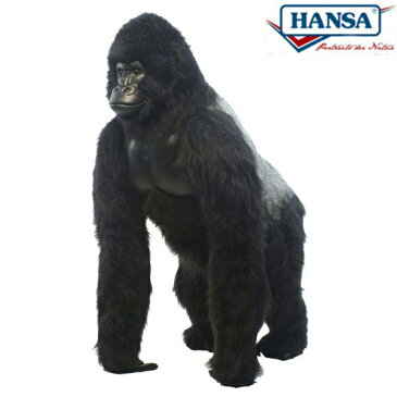 HANSA 4325 シルバーバックゴリラ160 全長：160cm GORILLA BH4325 ぬいぐるみ ハンサ クリスマス 誕生日 プレゼント 動物 犬 猫 鳥 うさぎ ペンギン アニマル 置物 人形 フィギュア KOESEN ケーセン カロラータ 大きい マスコット 実物大 大型