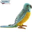 HANSA 4653 ブルーセキセイインコ21 全長：21cm BUDGERIGAR BH4653 ぬいぐるみ ハンサ クリスマス 誕生日 プレゼント 動物 犬 猫 鳥 うさぎ ペンギン アニマル 置物 人形 フィギュア KOESEN ケーセン カロラータ 大きい マスコット 実物大 大型