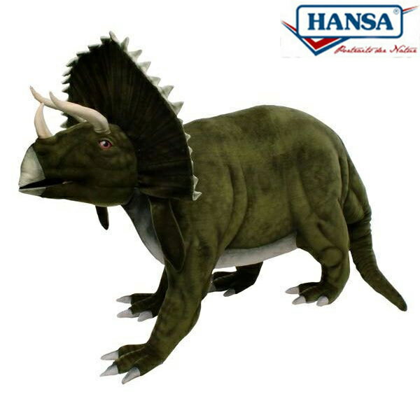 HANSA 5109 トリケラトプス190 全長：190cm TRICERATOPS BH5109 ぬいぐるみ ハンサ クリスマス 誕生日 プレゼント 動物 犬 猫 鳥 うさぎ ペンギン アニマル 置物 人形 フィギュア KOESEN ケーセン カロラータ 大きい マスコット 実物大 大型