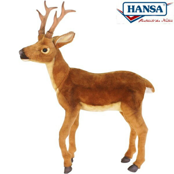 HANSA 5628 シカ(コ)72 全長：72cm FAWN M BH5628 ぬいぐるみ ハンサ 白鹿 鹿 バンビ 子鹿 クリスマス 誕生日 プレゼント 動物 犬 猫 鳥 うさぎ ペンギン アニマル 置物 人形 フィギュア KOESEN ケーセン 大きい マスコット 実物大 大型