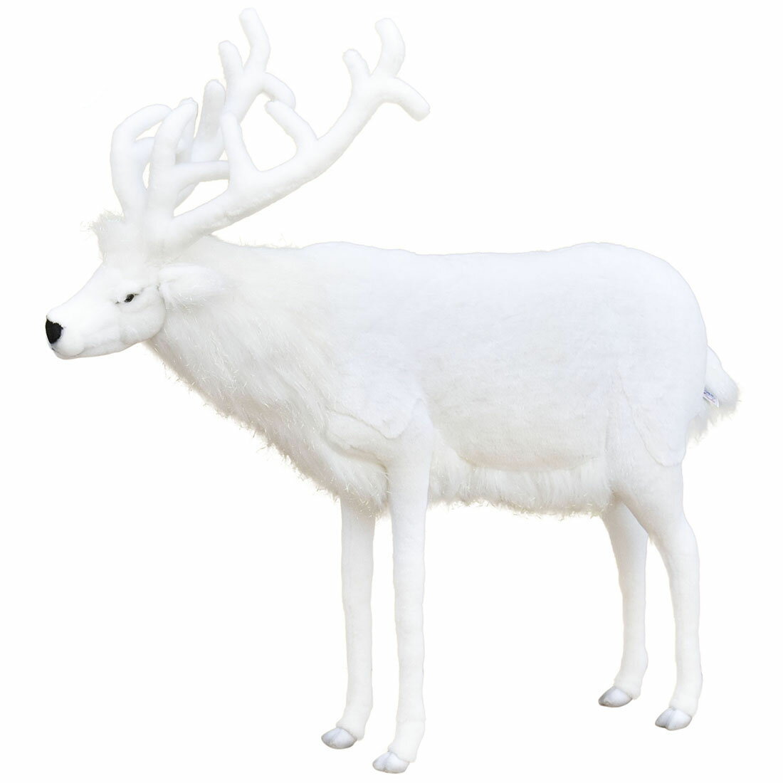 HANSA 5924 シロシカ120 全長：120cm WHITE DEER BH5924 ぬいぐるみ ハンサ 白鹿 鹿 バンビ クリスマス 誕生日 プレゼント 動物 犬 猫 鳥 うさぎ ペンギン アニマル 置物 人形 フィギュア KOESEN ケーセン 大きい マスコット 実物大 大型