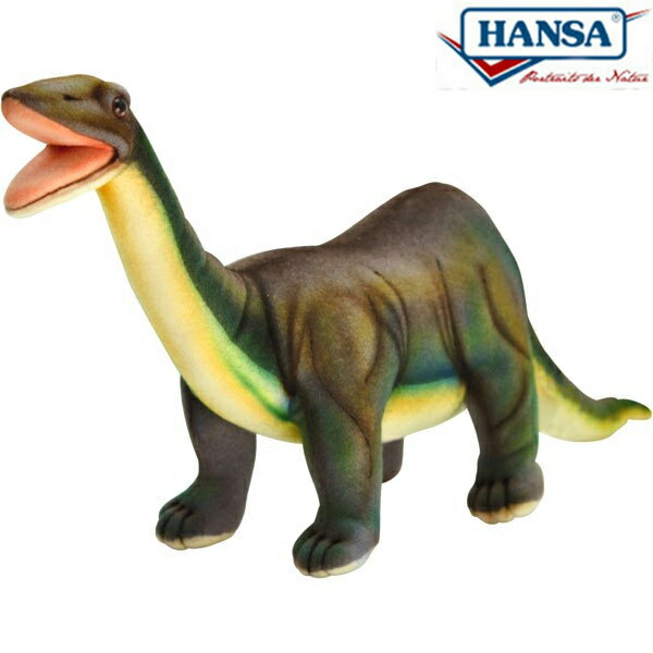 HANSA 6134 ブロントサウルス39 全長：39cm BRONTOSAURUS BH6134 ぬいぐるみ ハンサ クリスマス 誕生日 プレゼント 動物 犬 猫 鳥 うさぎ ペンギン アニマル 置物 人形 フィギュア KOESEN ケーセン 大きい マスコット 実物大 大型