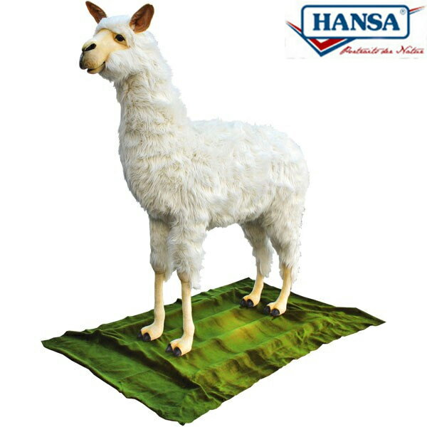 HANSA 6405 アルパカ(ダイツキ)170 全長：170cm ALPACA BF BH6405 ぬいぐるみ ハンサ クリスマス 誕生日 プレゼント 動物 犬 猫 鳥 うさぎ ペンギン アニマル 置物 人形 フィギュア KOESEN ケーセン 大きい マスコット 実物大 大型