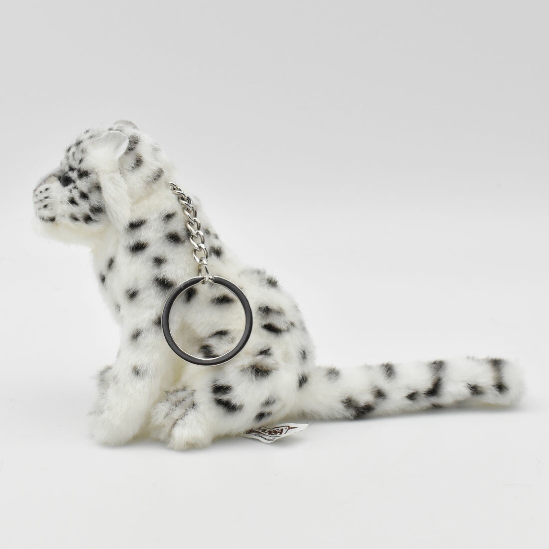 HANSA 6917 キーホルダー ユキヒョウ 10cm SNOW LEOPARD KEYCHAIN BH6917 キーチェーン ファー ぬいぐるみ ハンサ クリスマス 誕生日 プレゼント 動物 豹 ヒョウ 虎 アニマル 置物 人形 フィギュア KOESEN ケーセン カロラータ タイガース