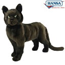 HANSA 7027 クロネコ37 全長：37cm CAT STANDINGBOMBAY BH7027 ぬいぐるみ ハンサ 黒猫 クリスマス 誕生日 プレゼント 動物 犬 猫 鳥 うさぎ ペンギン アニマル 置物 人形 フィギュア KOESEN ケーセン カロラータ 大きい マスコット 実物大 大型