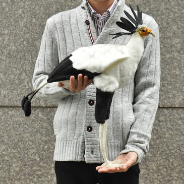 HANSA 7639 ヘビクイワシ 59cm SECRETARY BIRD BH7639 蛇食鷲 ぬいぐるみ ハンサ もふもふ クリスマス 誕生日 プレゼント 動物 犬 猫 鳥 うさぎ ペンギン アニマル 置物 人形 フィギュア KOESEN ケーセン カロラータ 大きい マスコット 実物大 大型