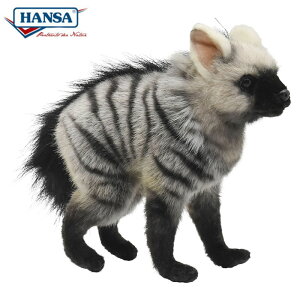 HANSA 7840 アードウルフ(仔) 28cm AARDWOLF ハイエナ　赤ちゃん BH7840 ぬいぐるみ ハンサ クリスマス 誕生日 プレゼント 動物 犬 猫 鳥 うさぎ ペンギン アニマル 置物 人形 フィギュア KOESEN ケーセン 大きい マスコット 実物大 大型