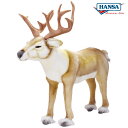 HANSA 5373 トナカイ60 ぬいぐるみ 全長：60cm NORDIC REINDEER BH5373 ぬいぐるみ ハンサ ヘラジカ 鹿 バンビ クリスマス サンタ サンタクロース そり 誕生日 プレゼント 動物 アニマル 置物 人形 フィギュア KOESEN 北欧シカ 大きい マスコット 実物大 大型