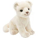 HANSA 6362 ホワイトライオン(コ)26 全長：26cm WHITE LION BH6362 子供 ライオン 子ライオン ぬいぐるみ ハンサ クリスマス 誕生日 プレゼント 動物 犬 猫 鳥 うさぎ ペンギン アニマル 置物 人形 フィギュア KOESEN ケーセン 大きい マスコット 実物大 大型