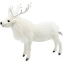 HANSA 6188 シロトナカイ40 全長:40cm REINDEER WHITE BH6188 ぬいぐるみ ハンサ クリスマス 誕生日 プレゼント 動物 トナカイ アニマル 置物 人形 フィギュア KOESEN ケーセン 大きい マスコット 実物大 大型(3)