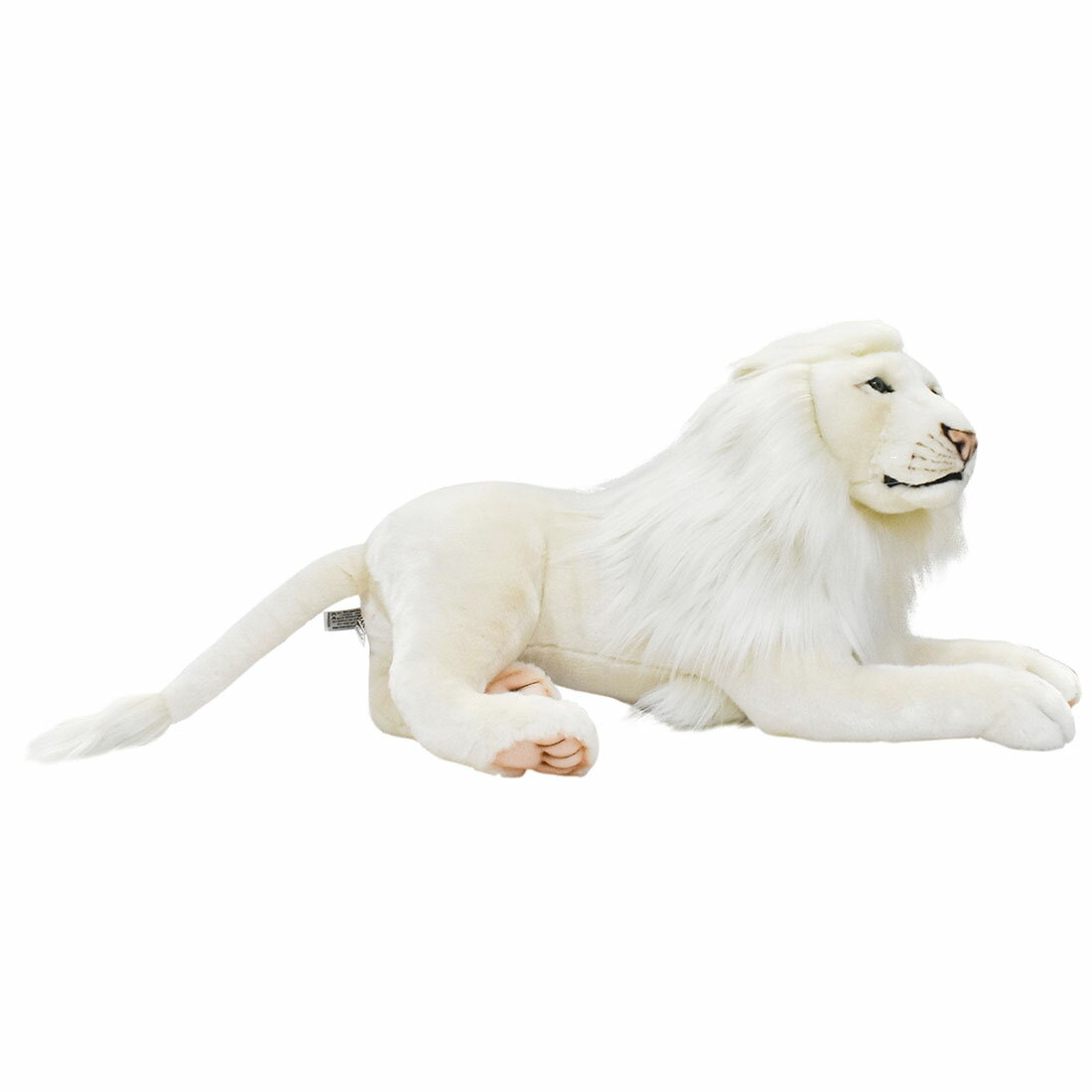 HANSA 6364 ホワイトライオン(オス)65 全長：65cm WHITE LION BH6364 ぬいぐるみ ハンサ クリスマス 誕生日 プレゼント 動物 犬 猫 鳥 うさぎ ペンギン アニマル 置物 人形 フィギュア KOESEN ケーセン カロラータ 大きい マスコット 実物大 大型