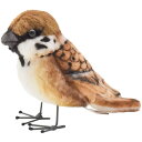 HANSA 7019 スズメ10 全長：10cm TREE SPARROW BH7019 ぬいぐるみ ハンサ 雀 クリスマス 誕生日 プレゼント 動物 犬 猫 鳥 うさぎ ペンギン アニマル 置物 人形 フィギュア KOESEN ケーセン 大きい マスコット 実物大 大型